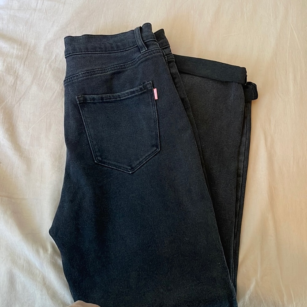 Black denim jeans